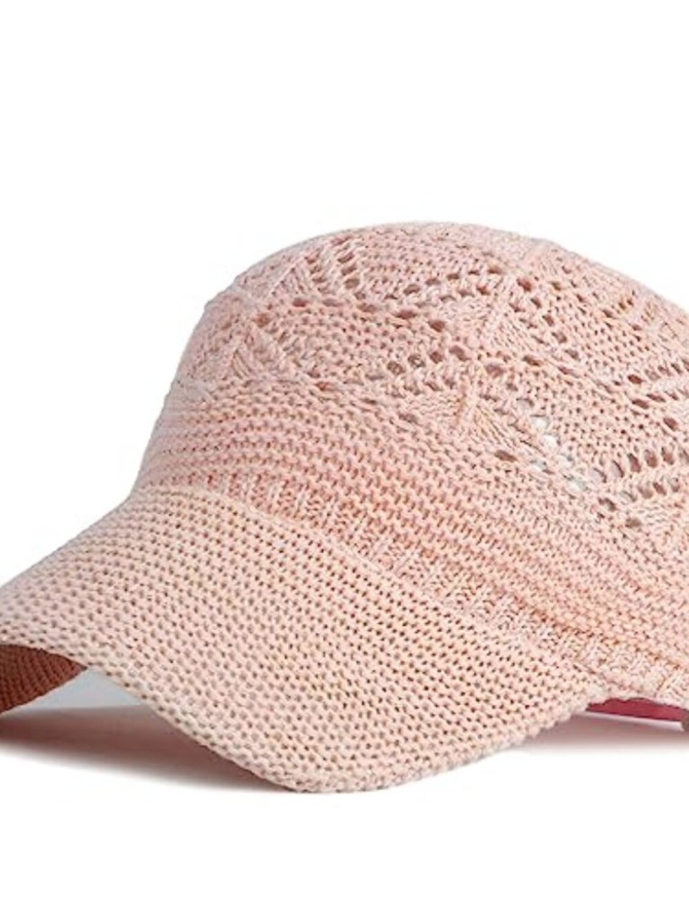 Beach Baseball Hats for Women Cute Summer Crochet Breathable Ball Cap